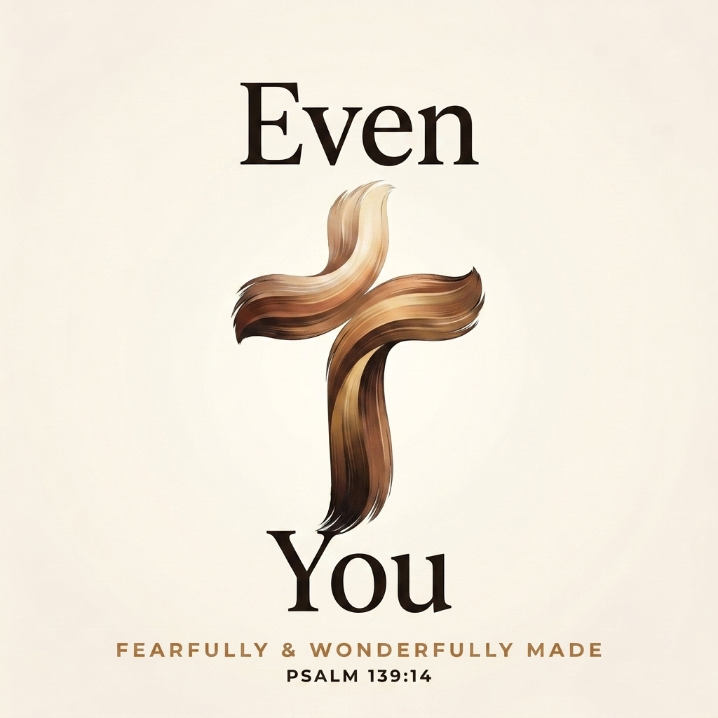 Even You cross design with the Psalm anchor