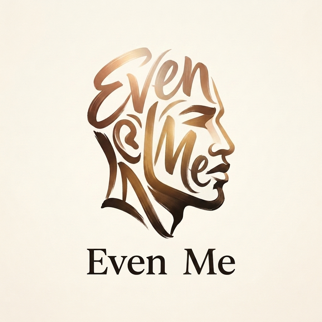 Even Me logo mark, vertical stacked